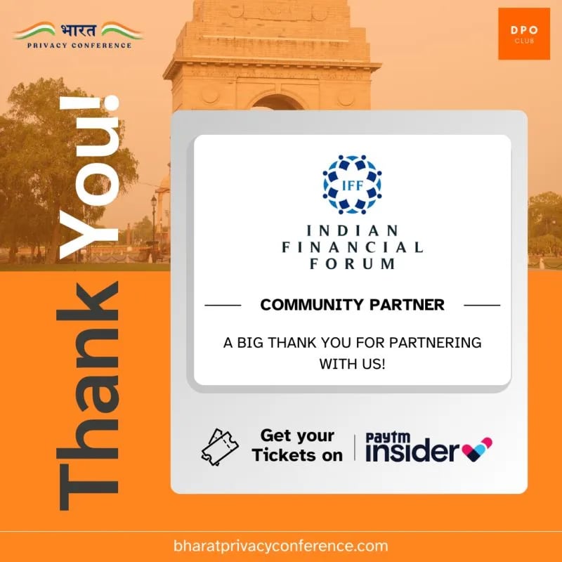 Indian Financial Forum Joins as Community Partner for Bharat Privacy Conference 2024!