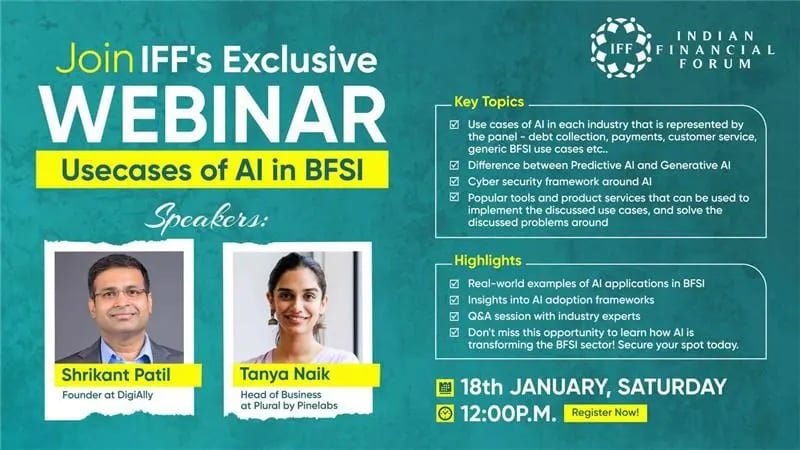 Webinar on Use Cases of AI in BFSI!