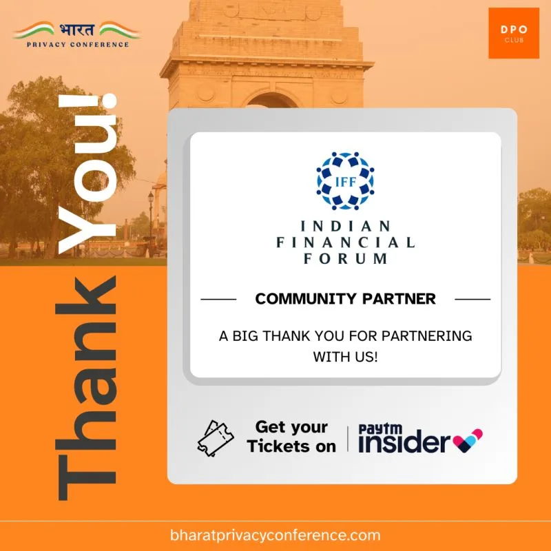 Indian Financial Forum Joins as Community Partner for Bharat Privacy Conference 2024!
